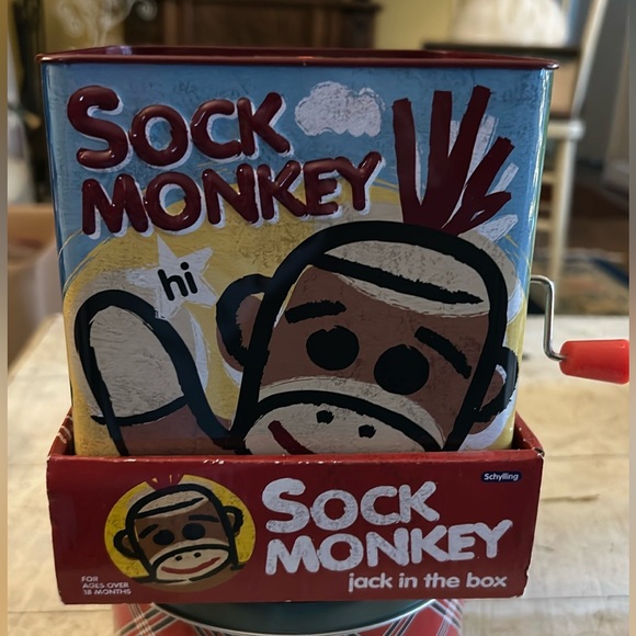 Sock monkey jack in the box! - Picture 3 of 3